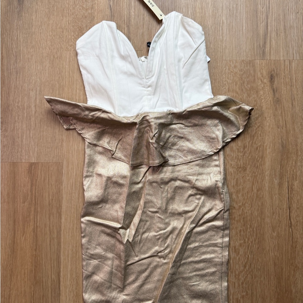 San Joy Cream and Black Tag
